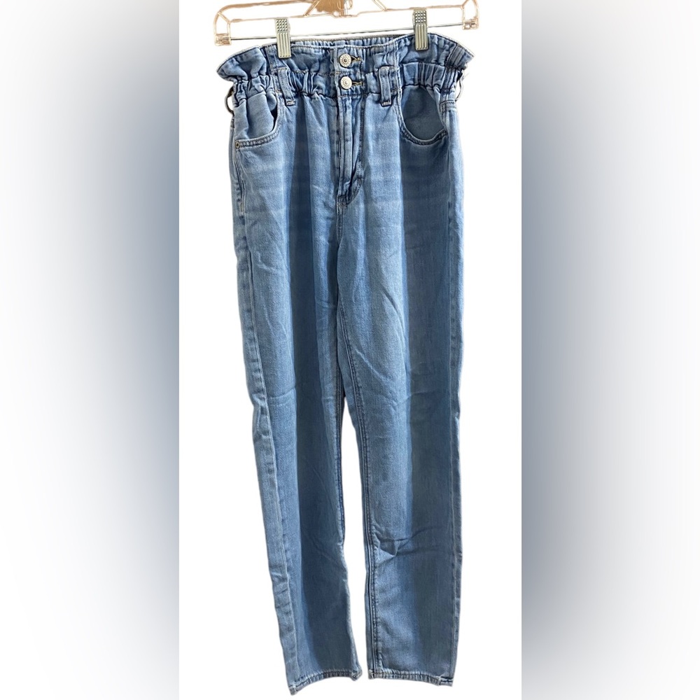 American Eagle Mom Jeans Women Size 0 Regular High Rise Zip Fly